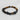 KOHROCK BRACCIALE ELASTICO OCCHIO DI TIGRE E NERO 8MM