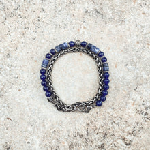 Carica l&#39;immagine nel visualizzatore di Gallery, Waiko Bracciale con catena blu
